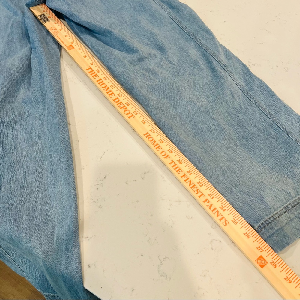 Free People Light Denim Cargo Jumpsuit - Picture 3 of 8